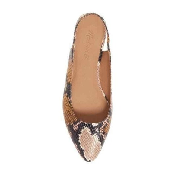Madewell Shoes - Madewell Women's Margo Snakeskin Flat Shoes Sandal NEW